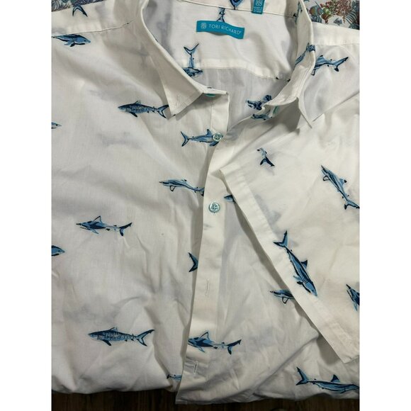 Tori Richard Men's 3XL Resort Wear Button-Up Shirts Set Of 3 - Ocean Wave Shark - Picture 5 of 12